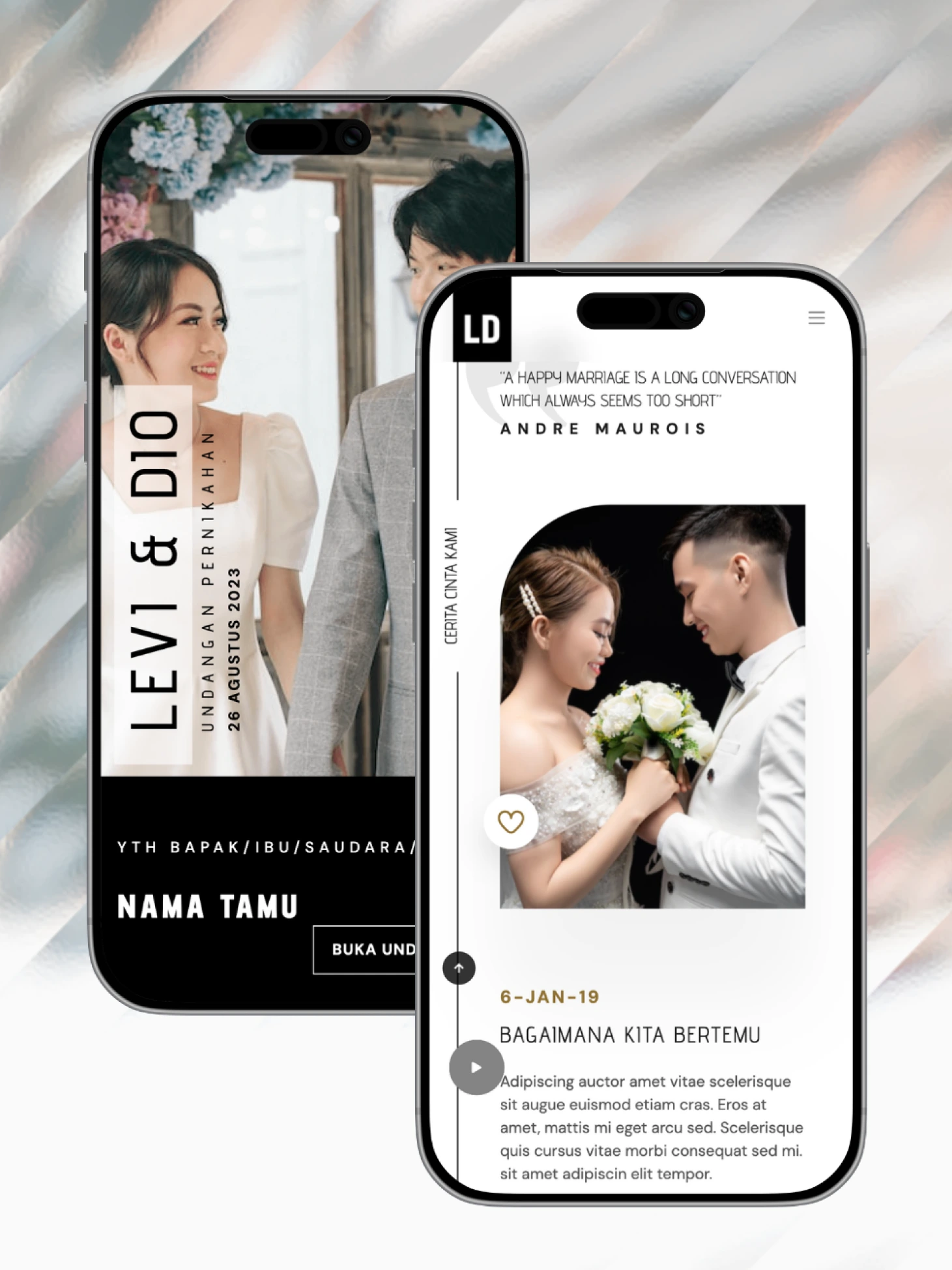 Pratinjau tema Journal